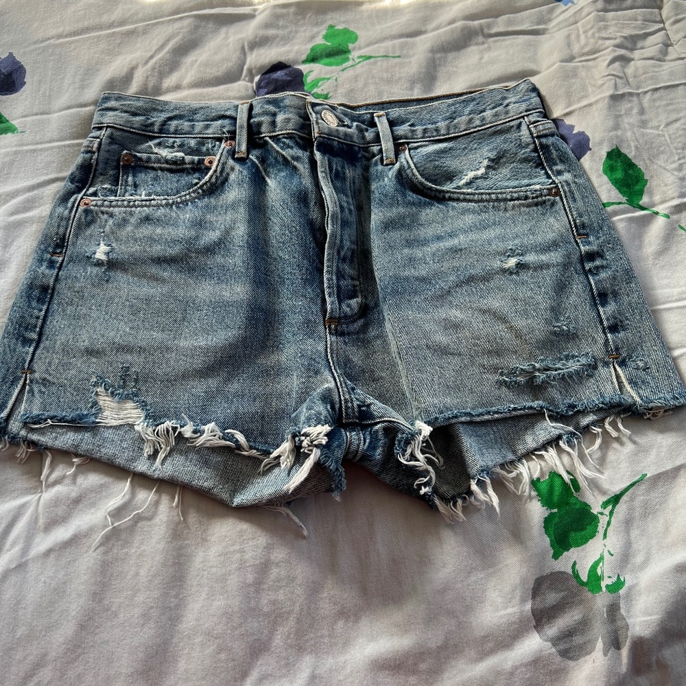 NEVER WORN- Agolde Cut off Jean shorts